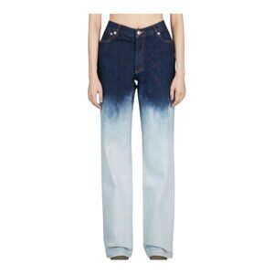 A.P.C. New Sailor Dip Dye High Rise Straight Leg Rigid Denim Jeans Women's 25